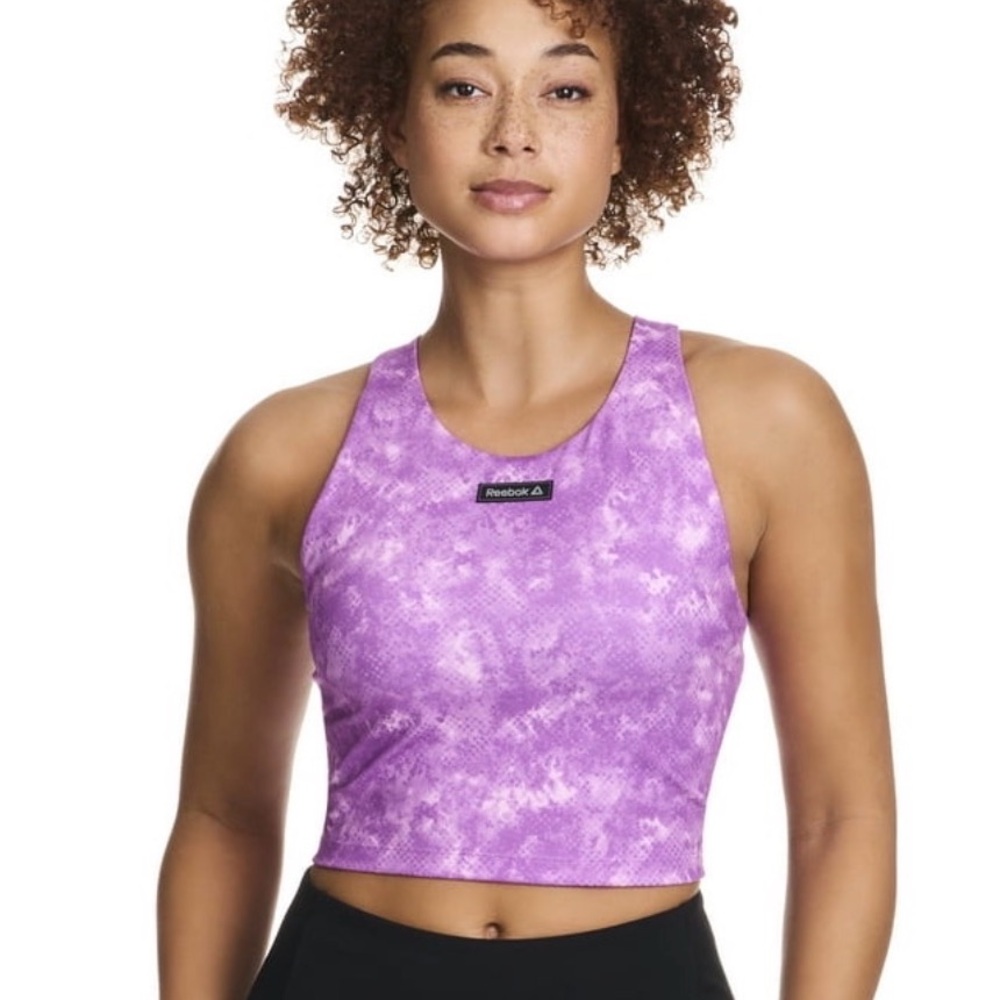 Reebok Purple Tie-Dye Tank Top